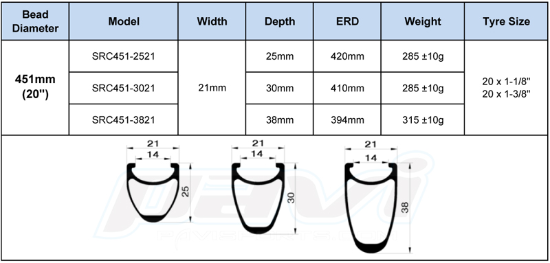 451mm 20inch Junior Carbon BMX Racing Rims Mini BMX Carbon Rim Maker ...